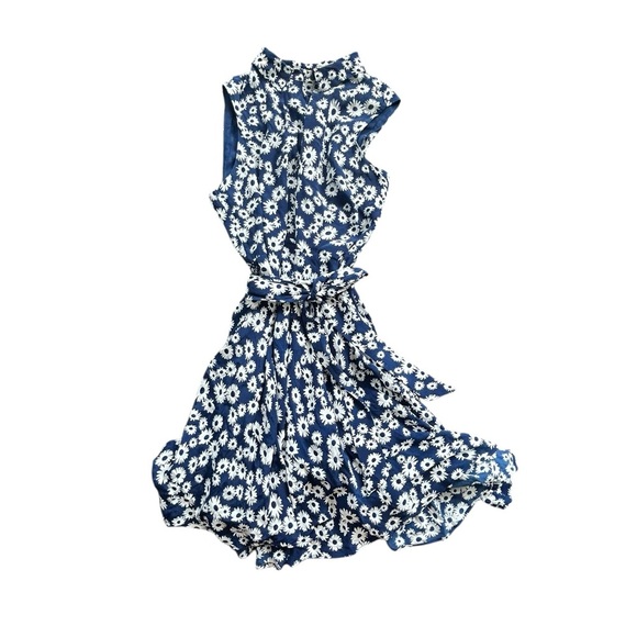 HOBBS London Belinda Contemporary Petal Print Fit & Flare Dress Size 12 Floral - Picture 6 of 13